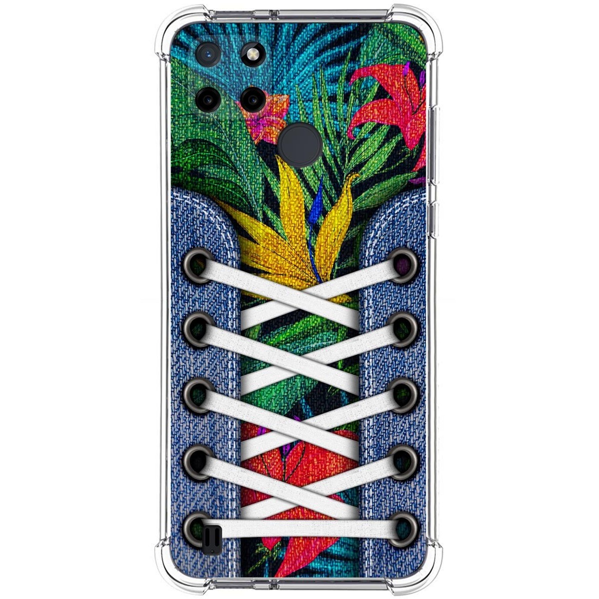 Funda Silicona Antigolpes para Realme C21Y / C25Y diseño Zapatillas 12 Dibujos