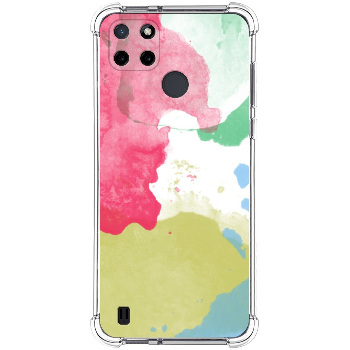 Funda Silicona Antigolpes para Realme C21Y / C25Y diseño Acuarela 02 Dibujos