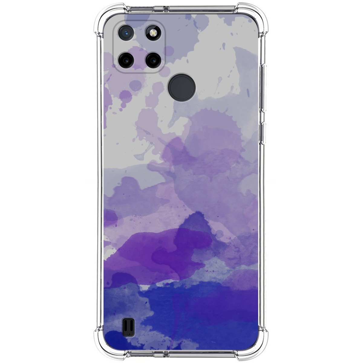 Funda Silicona Antigolpes para Realme C21Y / C25Y diseño Acuarela 09 Dibujos