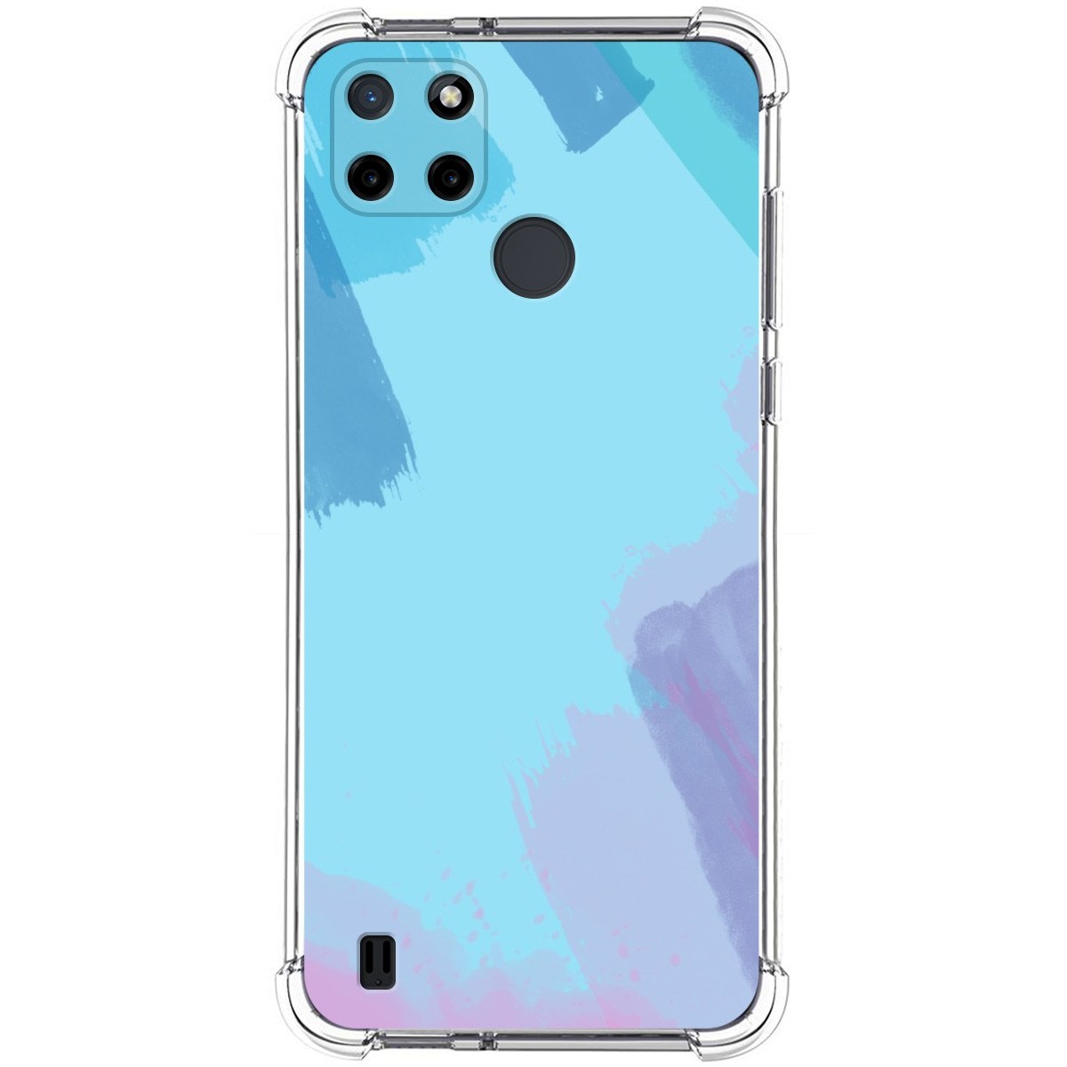 Funda Silicona Antigolpes para Realme C21Y / C25Y diseño Acuarela 10 Dibujos