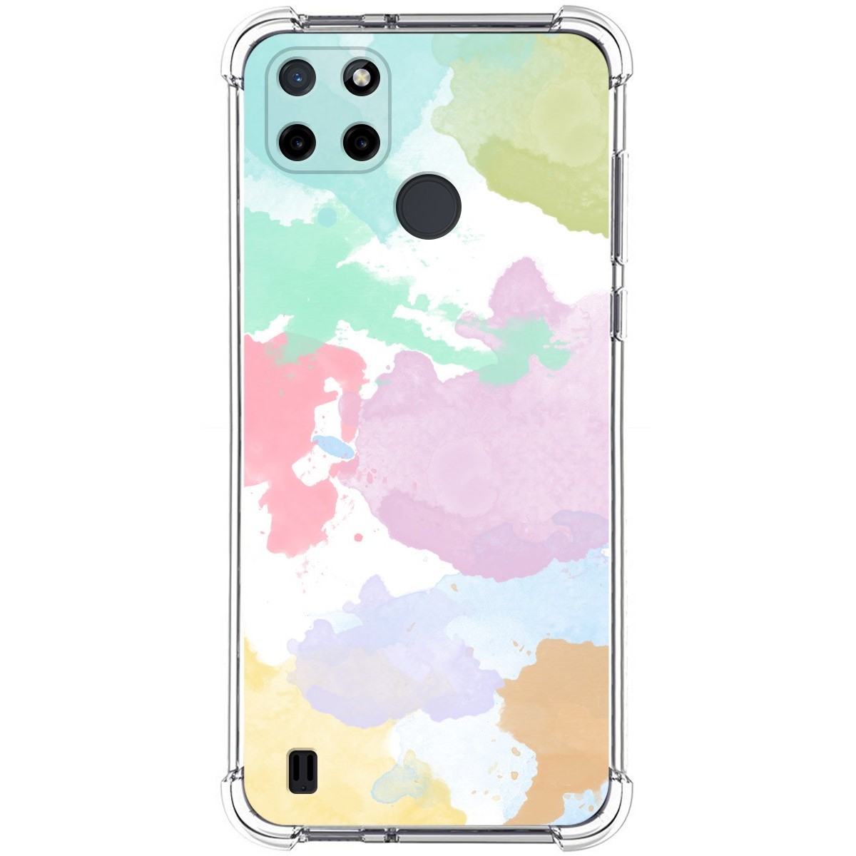 Funda Silicona Antigolpes para Realme C21Y / C25Y diseño Acuarela 11 Dibujos