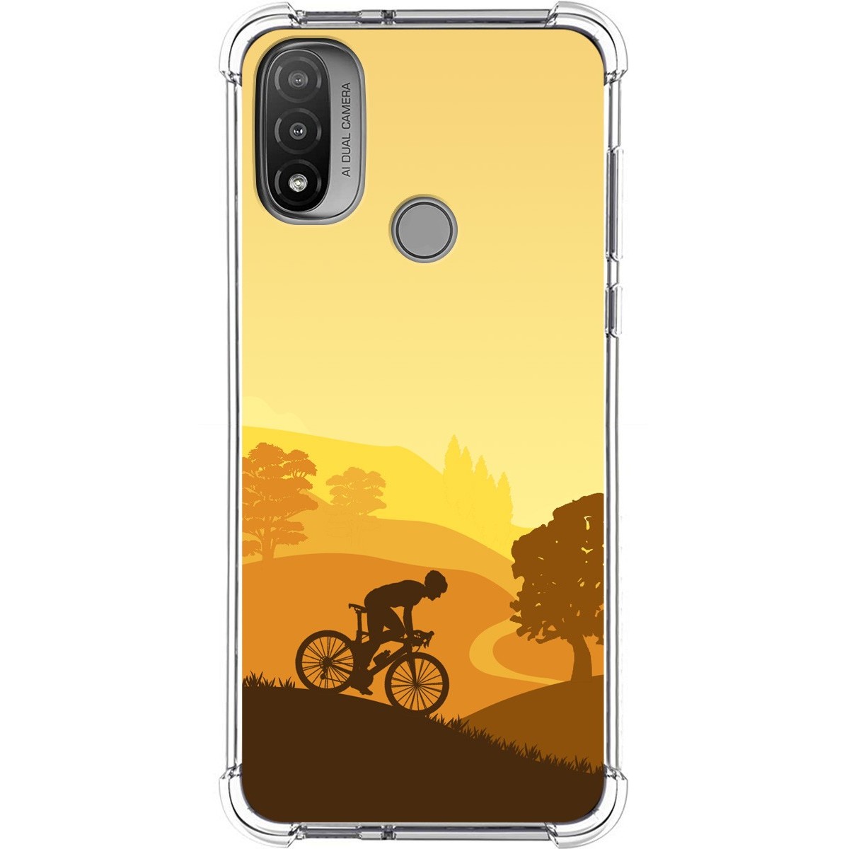 Funda Silicona Antigolpes para Motorola Moto E20 diseño Ciclista Dibujos