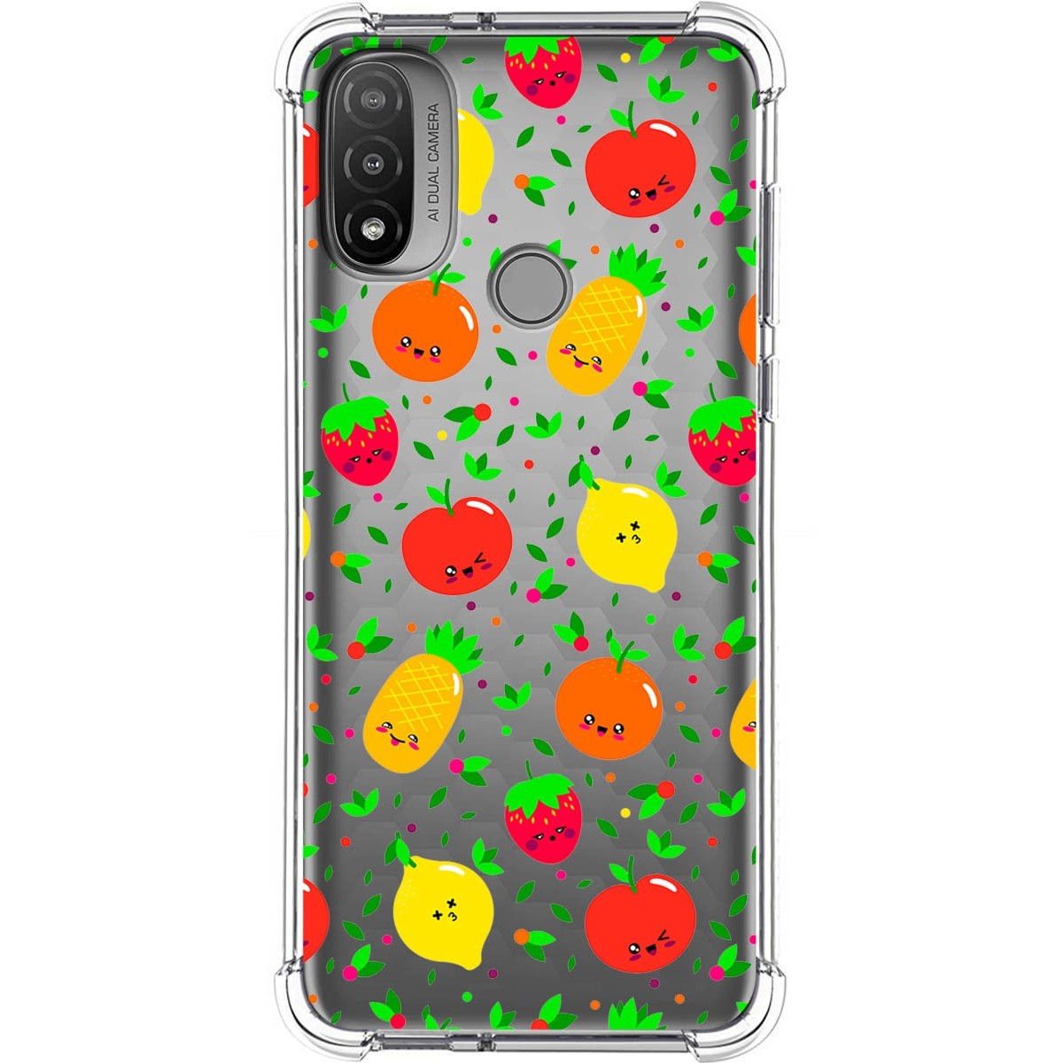 Funda Silicona Antigolpes para Motorola Moto E20 diseño Frutas 01 Dibujos