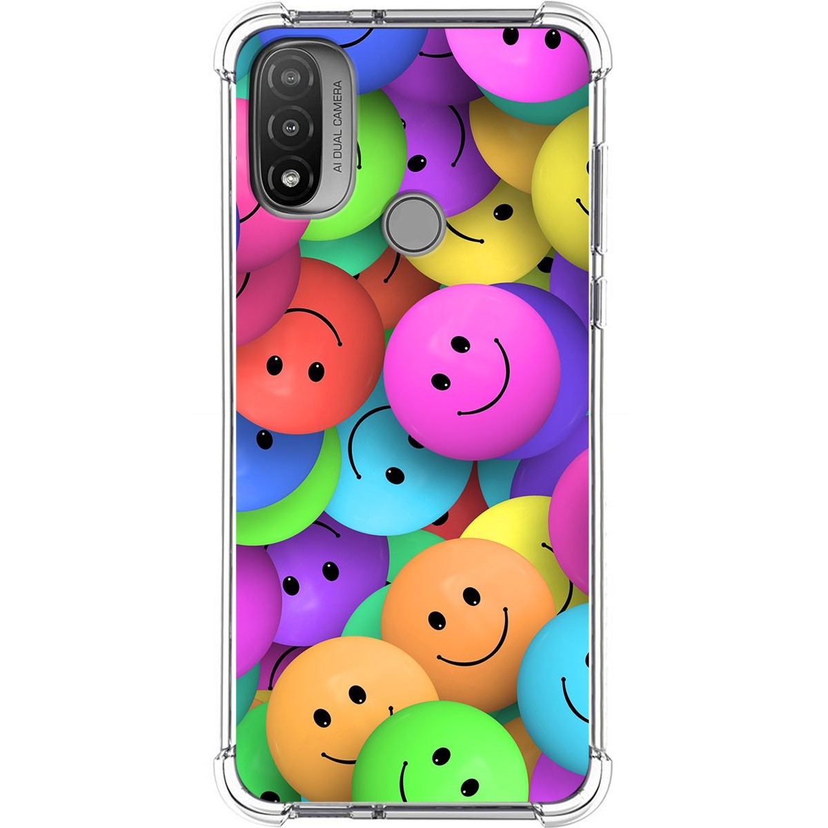 Funda Silicona Antigolpes para Motorola Moto E20 diseño Smile Dibujos