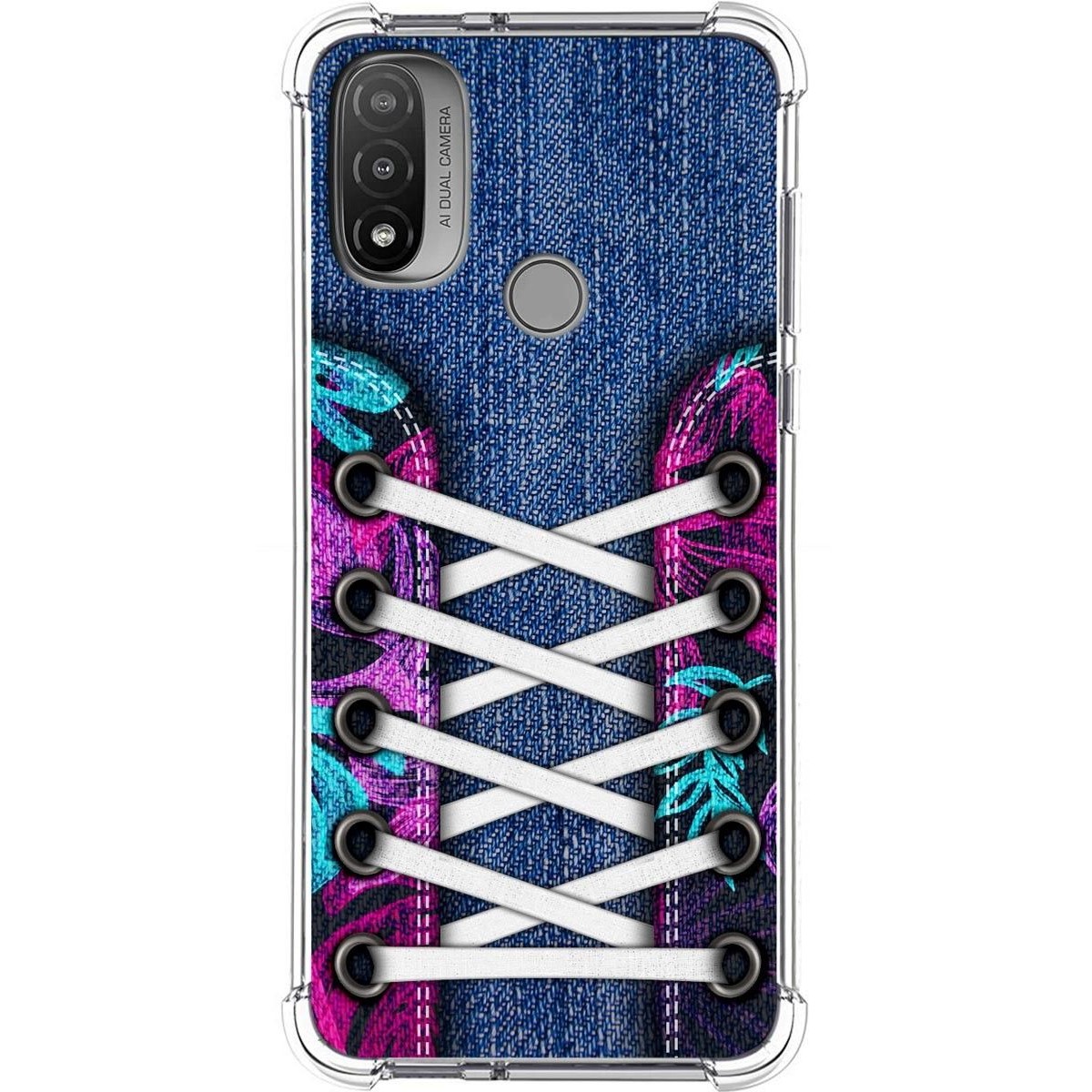 Funda Silicona Antigolpes para Motorola Moto E20 diseño Zapatillas 06 Dibujos