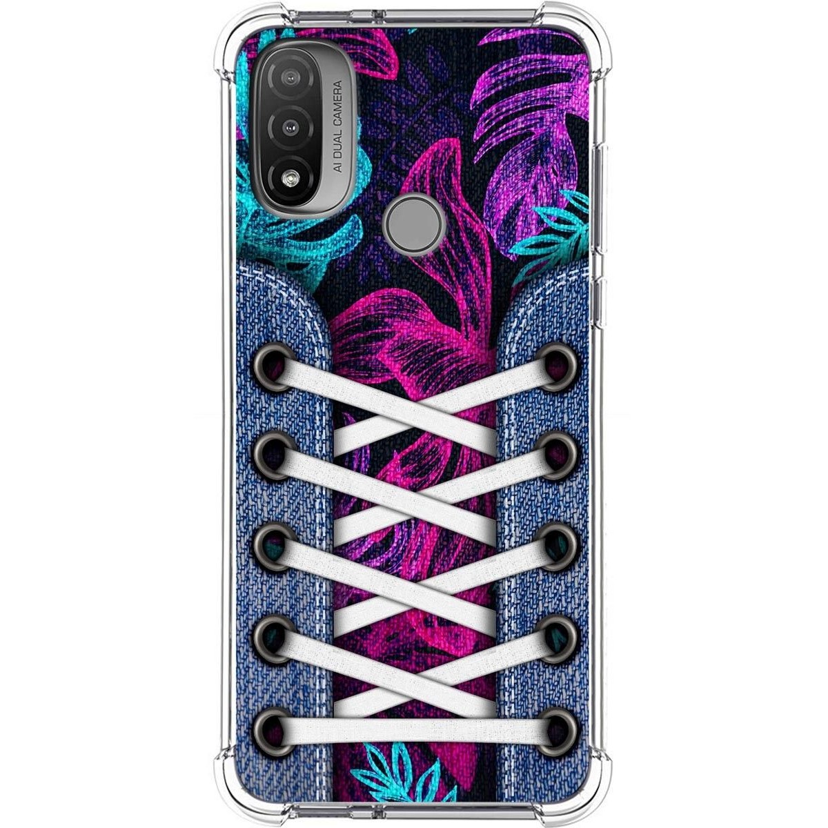 Funda Silicona Antigolpes para Motorola Moto E20 diseño Zapatillas 07 Dibujos