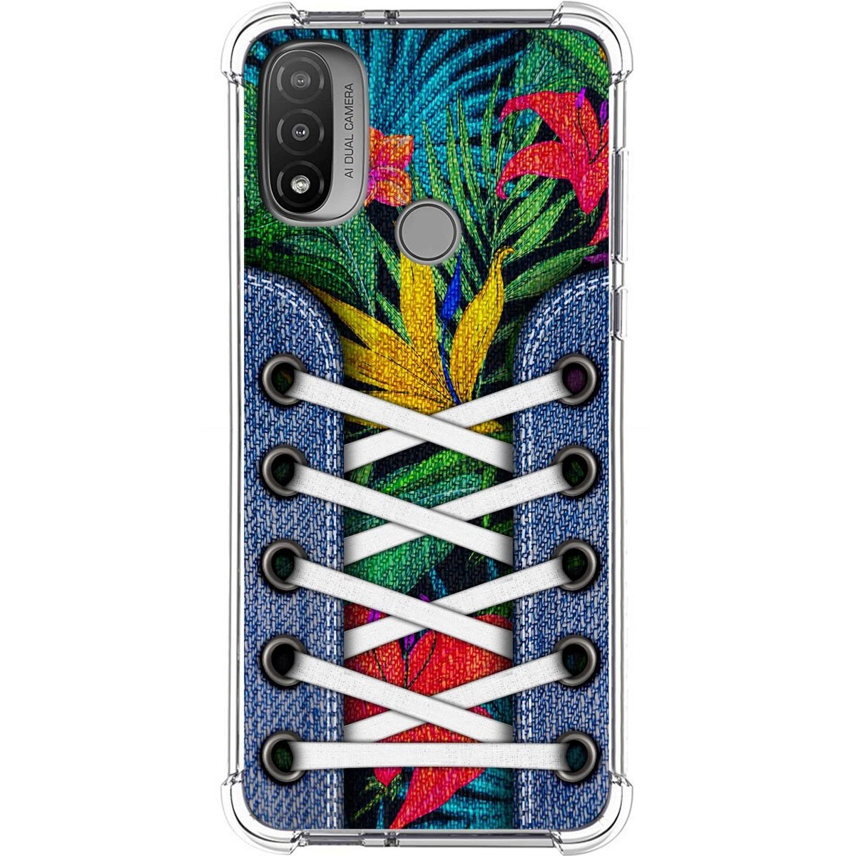 Funda Silicona Antigolpes para Motorola Moto E20 diseño Zapatillas 12 Dibujos