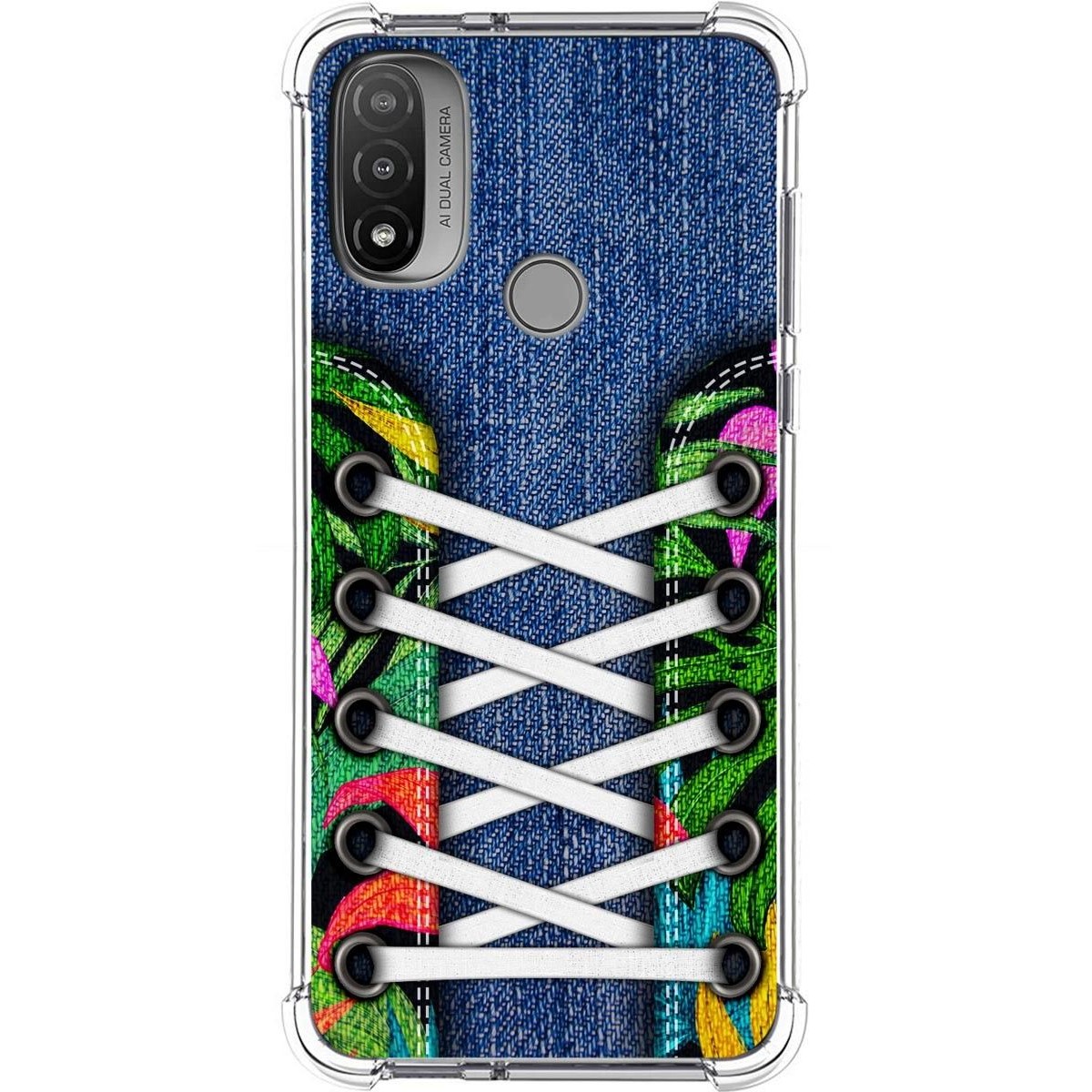 Funda Silicona Antigolpes para Motorola Moto E20 diseño Zapatillas 13 Dibujos