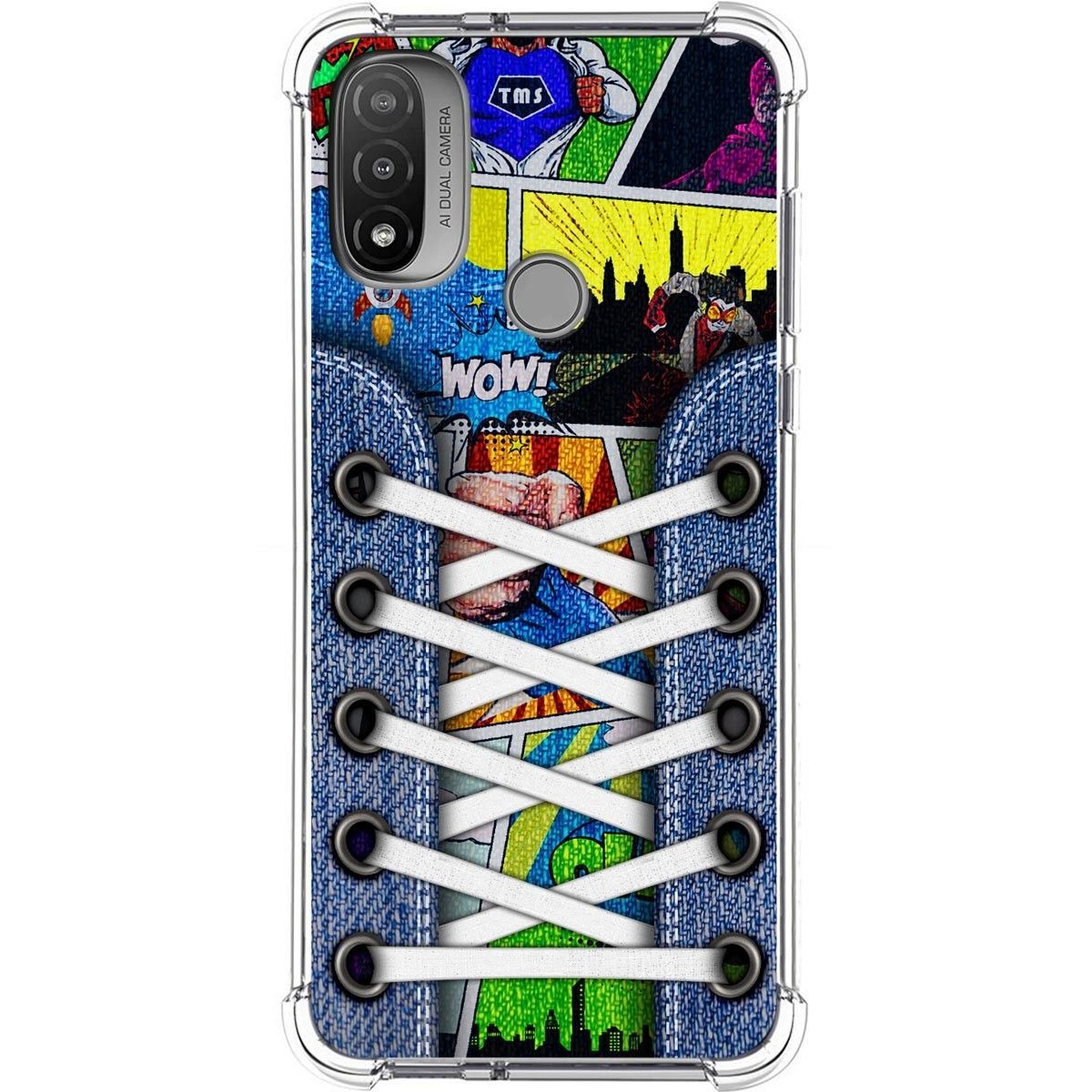 Funda Silicona Antigolpes para Motorola Moto E20 diseño Zapatillas 14 Dibujos
