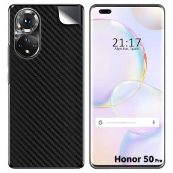 Pegatina Vinilo Autoadhesiva Textura Carbono para Huawei Honor 50 Pro 5G