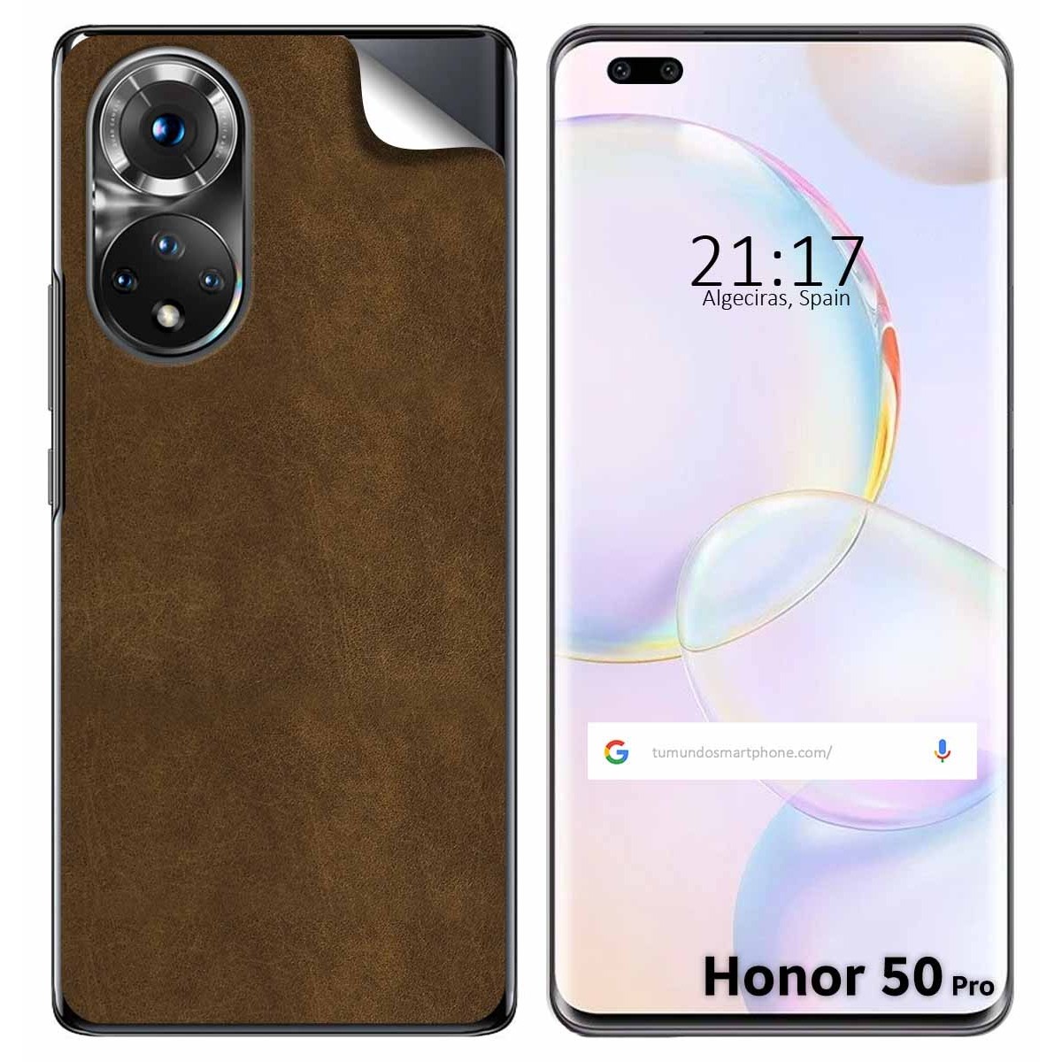Pegatina Vinilo Autoadhesiva Textura Piel para Huawei Honor 50 Pro 5G