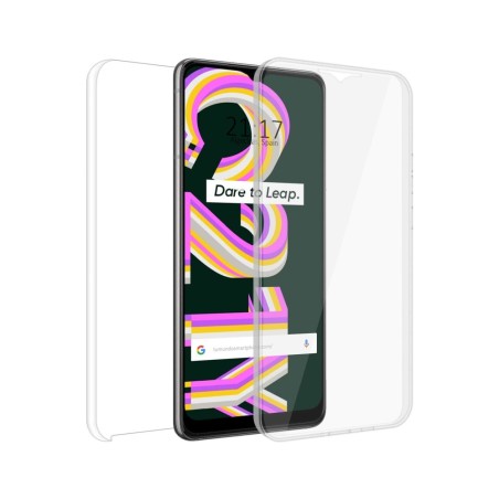 Funda Doble Transparente Pc + Tpu Full Body 360 para Realme C21Y / C25Y