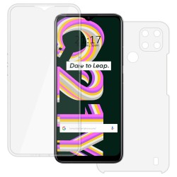 Funda Doble Transparente Pc + Tpu Full Body 360 para Realme C21Y / C25Y 2