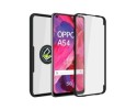Funda Doble Negra Pc + Tpu Full Body 360 con Anillo para Oppo A54 5G / A74 5G