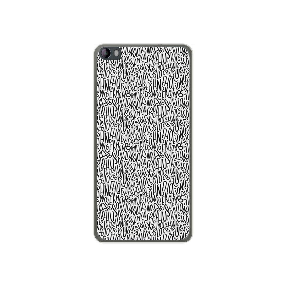 Funda Gel Tpu para Hisense L695 Diseño Letras Dibujos