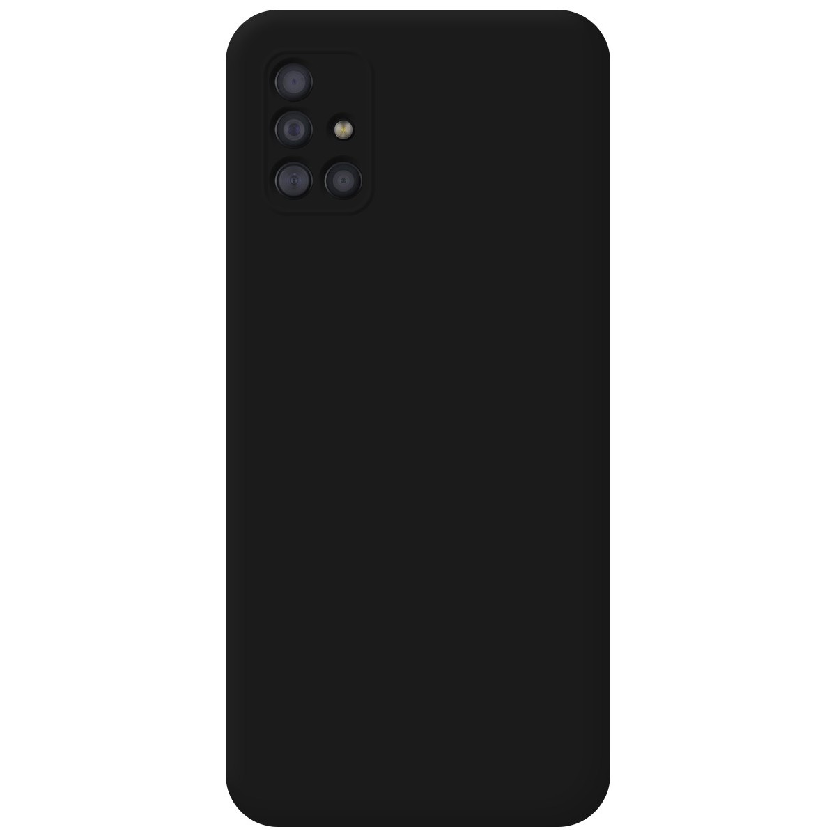 Funda Silicona Líquida Ultra Suave para Samsung Galaxy A51 color Negra