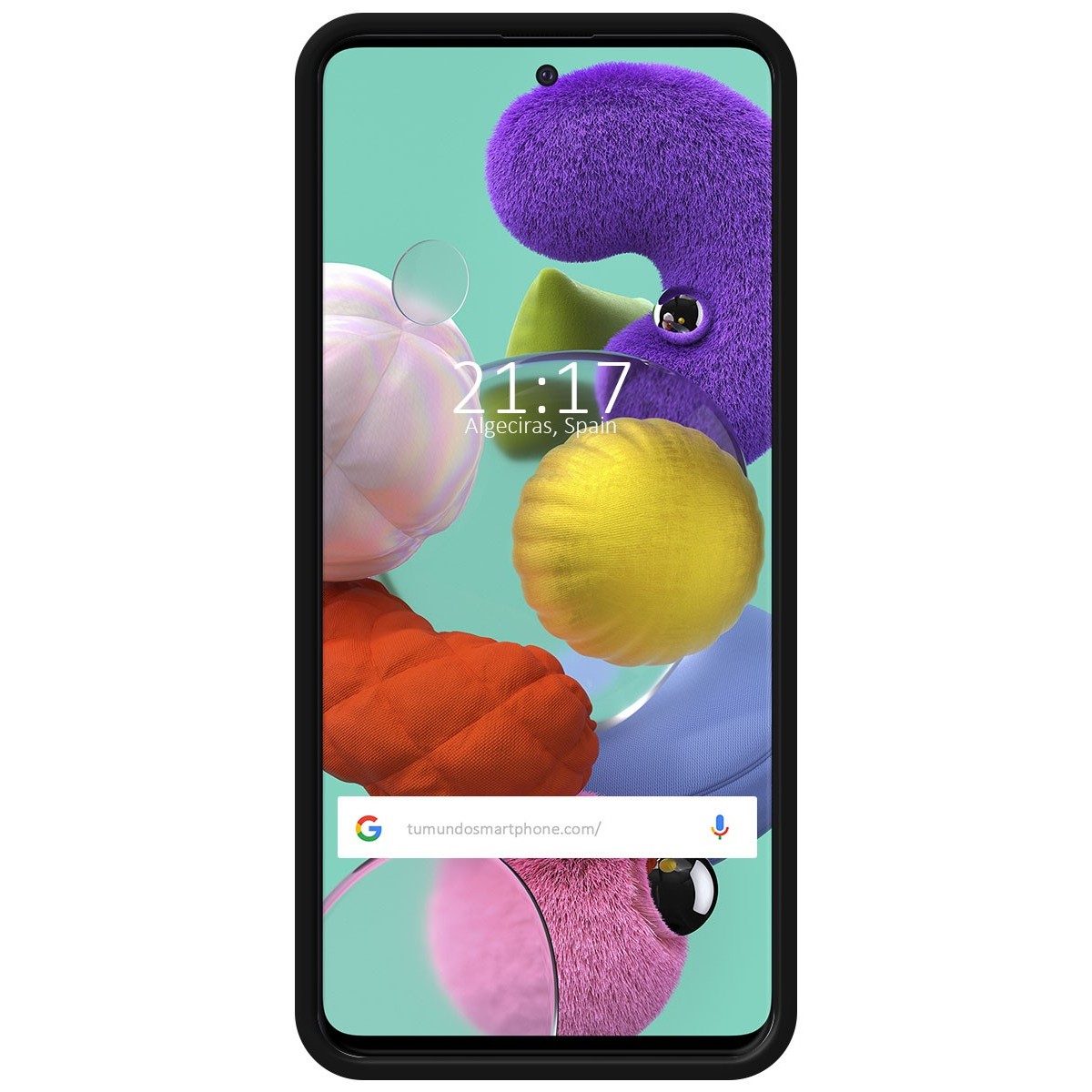 Funda Silicona Líquida Ultra Suave para Samsung Galaxy A51 color Negra