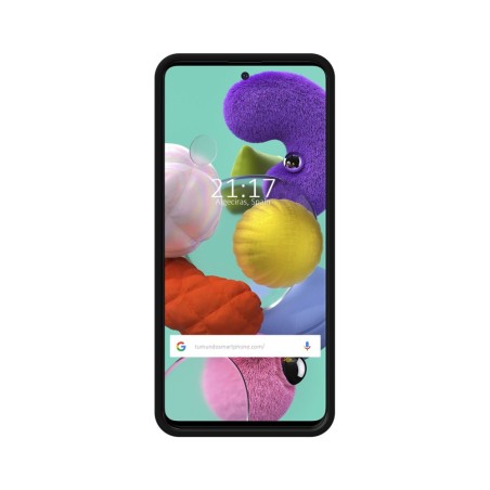 Funda Silicona Líquida Ultra Suave para Samsung Galaxy A51 color Negra