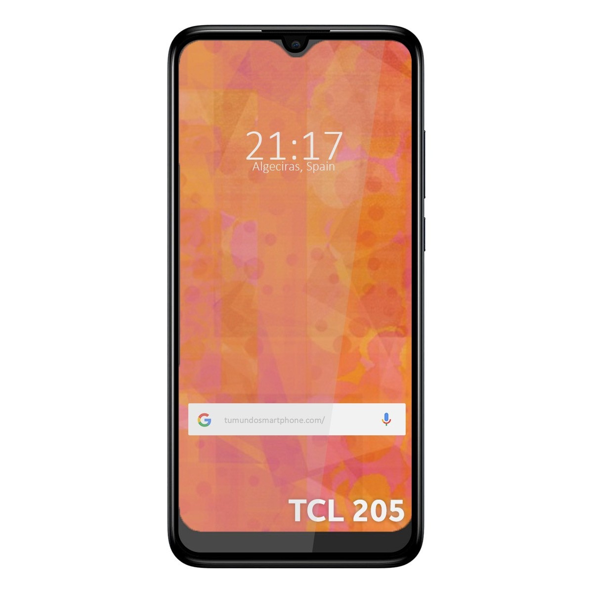 Protector Cristal Templado Completo 5D Full Glue Negro para TCL 205 Vidrio