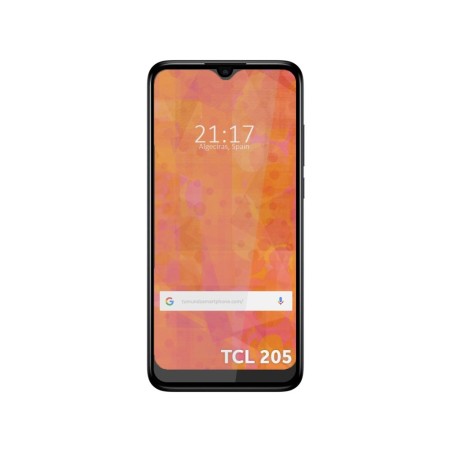 Protector Cristal Templado Completo 5D Full Glue Negro para TCL 205 Vidrio