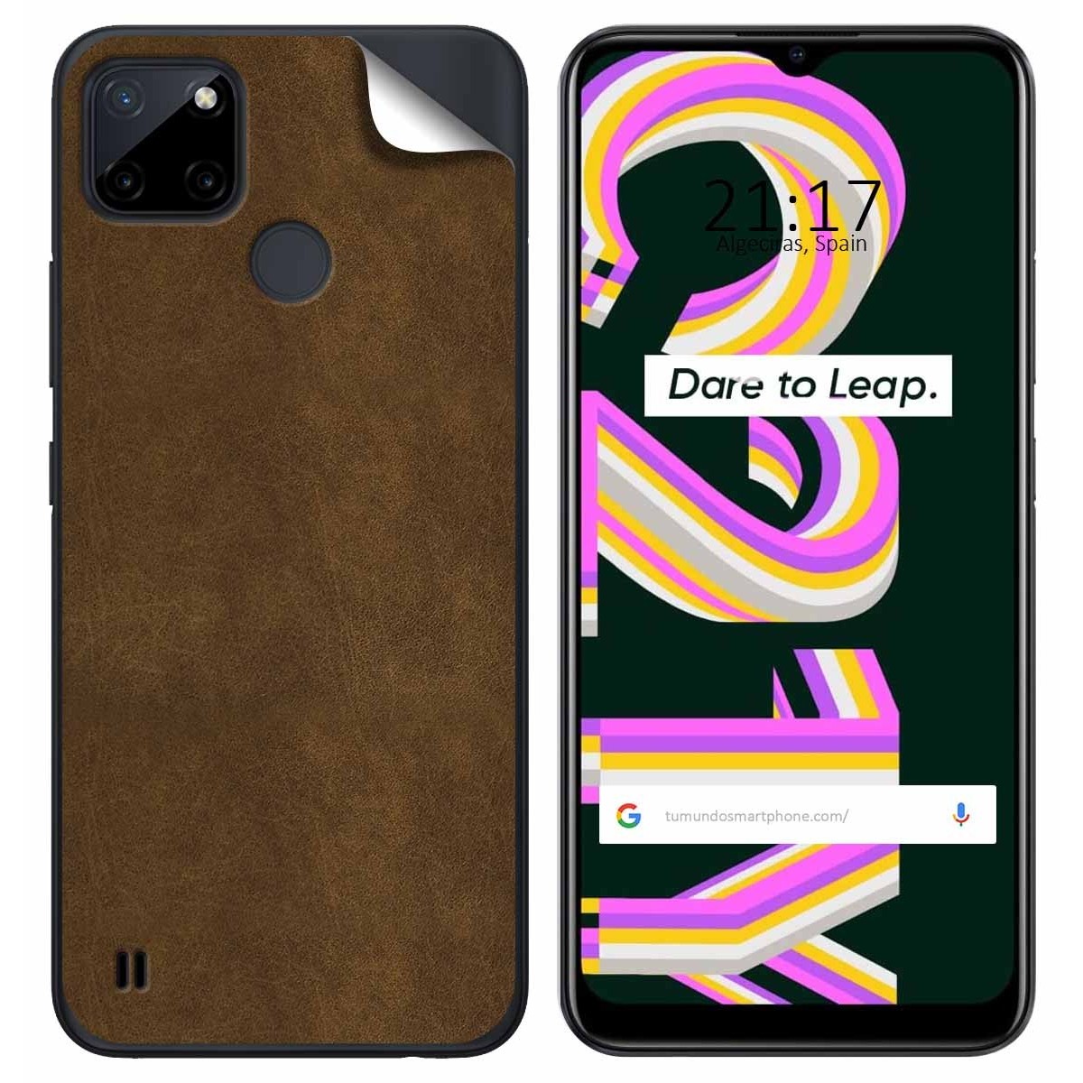 Pegatina Vinilo Autoadhesiva Textura Piel para Realme C21Y / C25Y