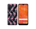 Funda Silicona Transparente para TCL 205 diseño Flamenco Dibujos
