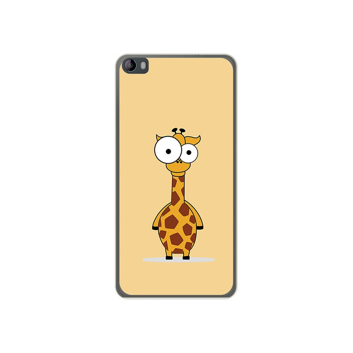 Funda Gel Tpu para Hisense L695 Diseño Jirafa Dibujos