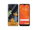 Funda Silicona Transparente para TCL 205 diseño Jirafa Dibujos