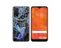 Funda Silicona Transparente para TCL 205 diseño Plumas Dibujos
