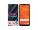 Funda Silicona Transparente para TCL 205 diseño Summer Dibujos