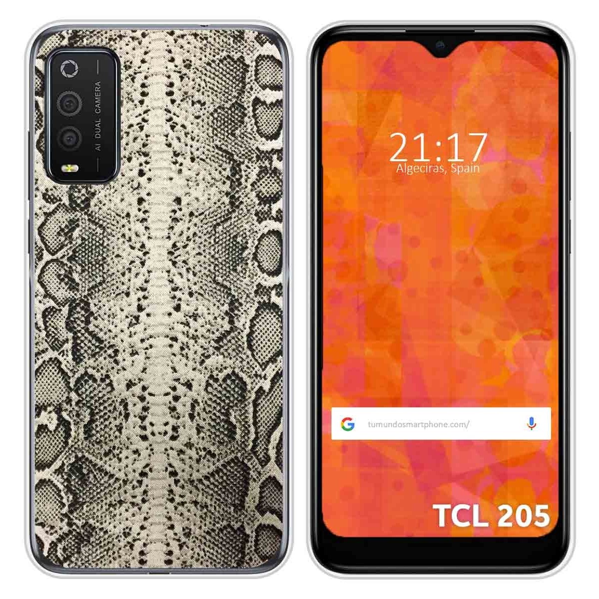 Funda Silicona para TCL 205 diseño Animal 01 Dibujos
