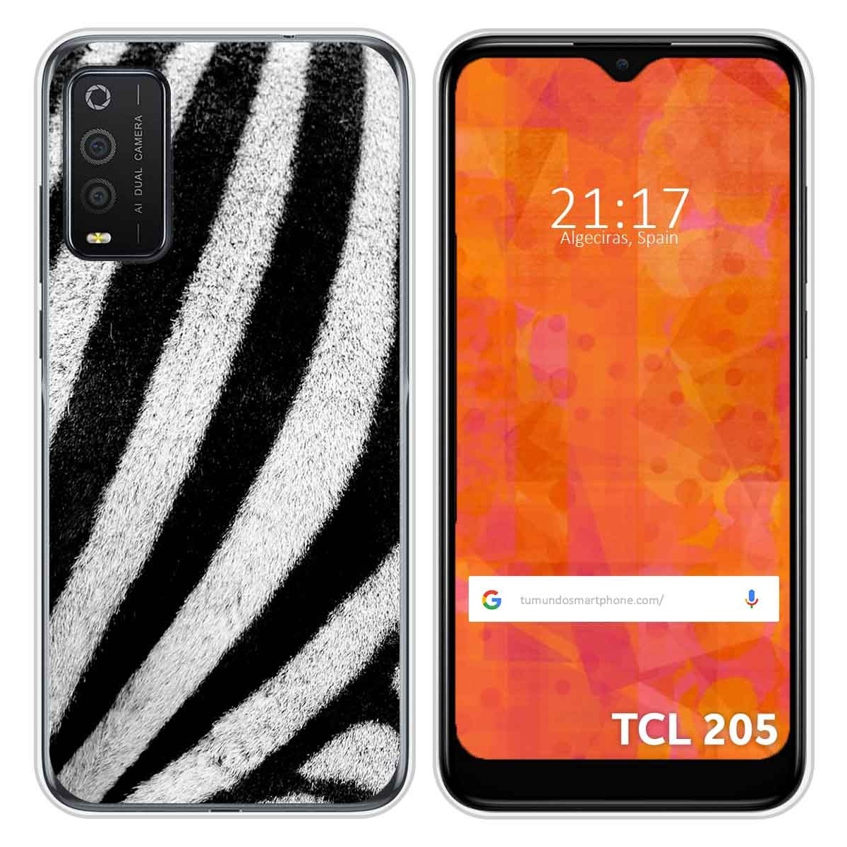 Funda Silicona para TCL 205 diseño Animal 02 Dibujos