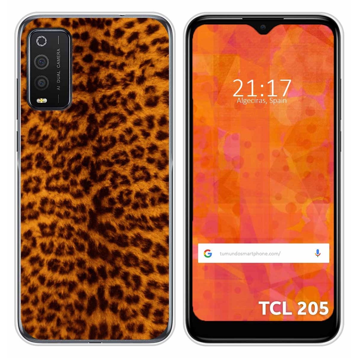 Funda Silicona para TCL 205 diseño Animal 03 Dibujos
