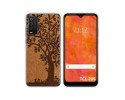 Funda Silicona para TCL 205 diseño Cuero 03 Dibujos