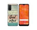 Funda Silicona para TCL 205 diseño Madera 01 Dibujos