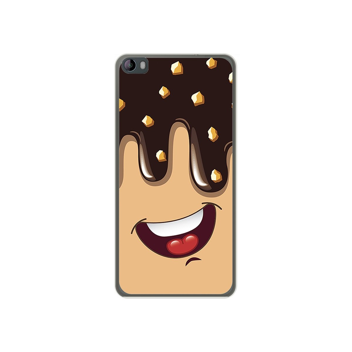 Funda Gel Tpu para Hisense L695 Diseño Helado Chocolate Dibujos