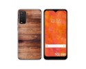 Funda Silicona para TCL 205 diseño Madera 02 Dibujos
