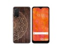 Funda Silicona para TCL 205 diseño Madera 06 Dibujos