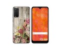 Funda Silicona para TCL 205 diseño Madera 08 Dibujos