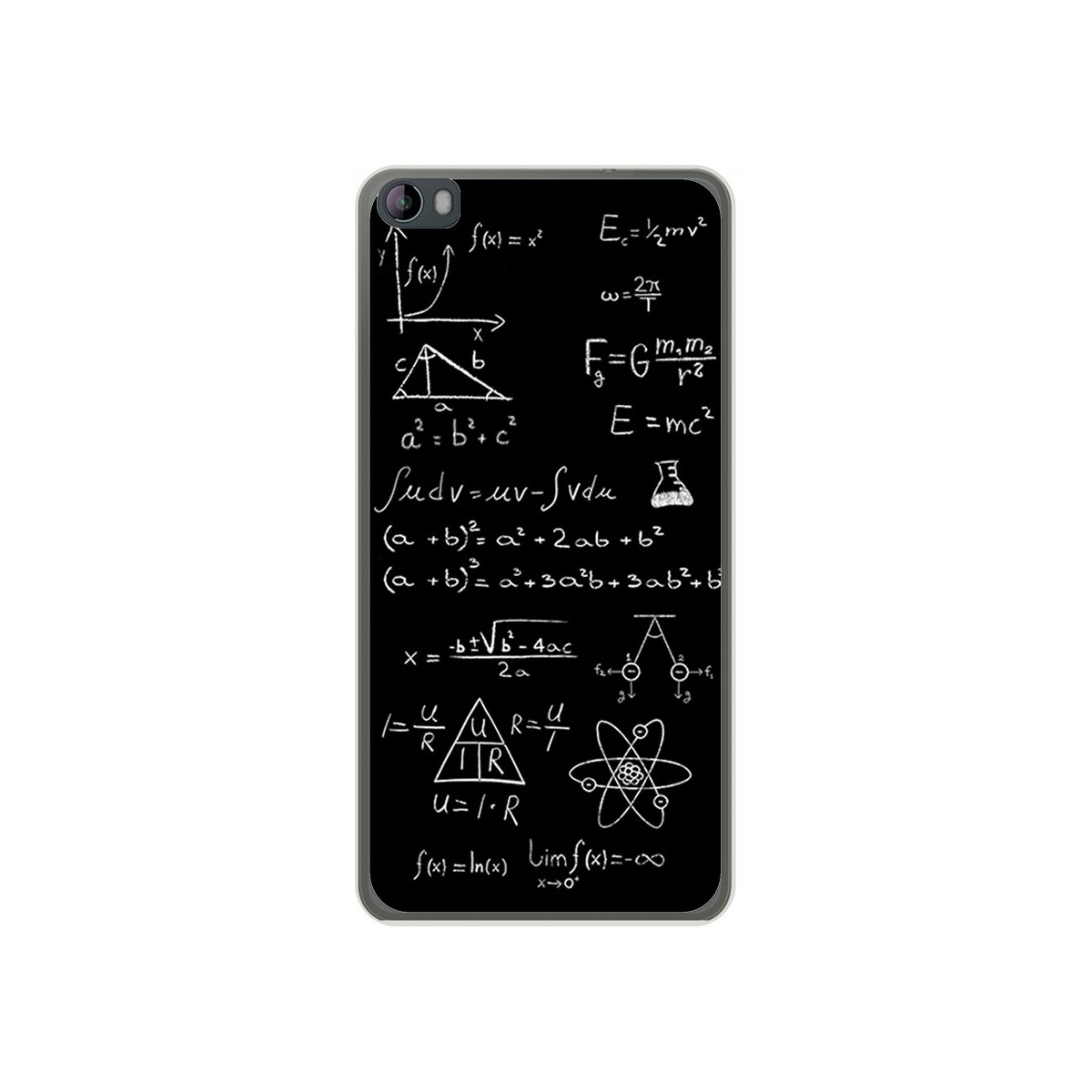 Funda Gel Tpu para Hisense L695 Diseño Formulas Dibujos