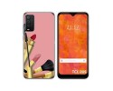 Funda Silicona para TCL 205 diseño Brochas Dibujos