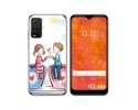 Funda Silicona para TCL 205 diseño Café Dibujos