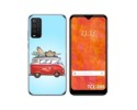 Funda Silicona para TCL 205 diseño Furgoneta Dibujos