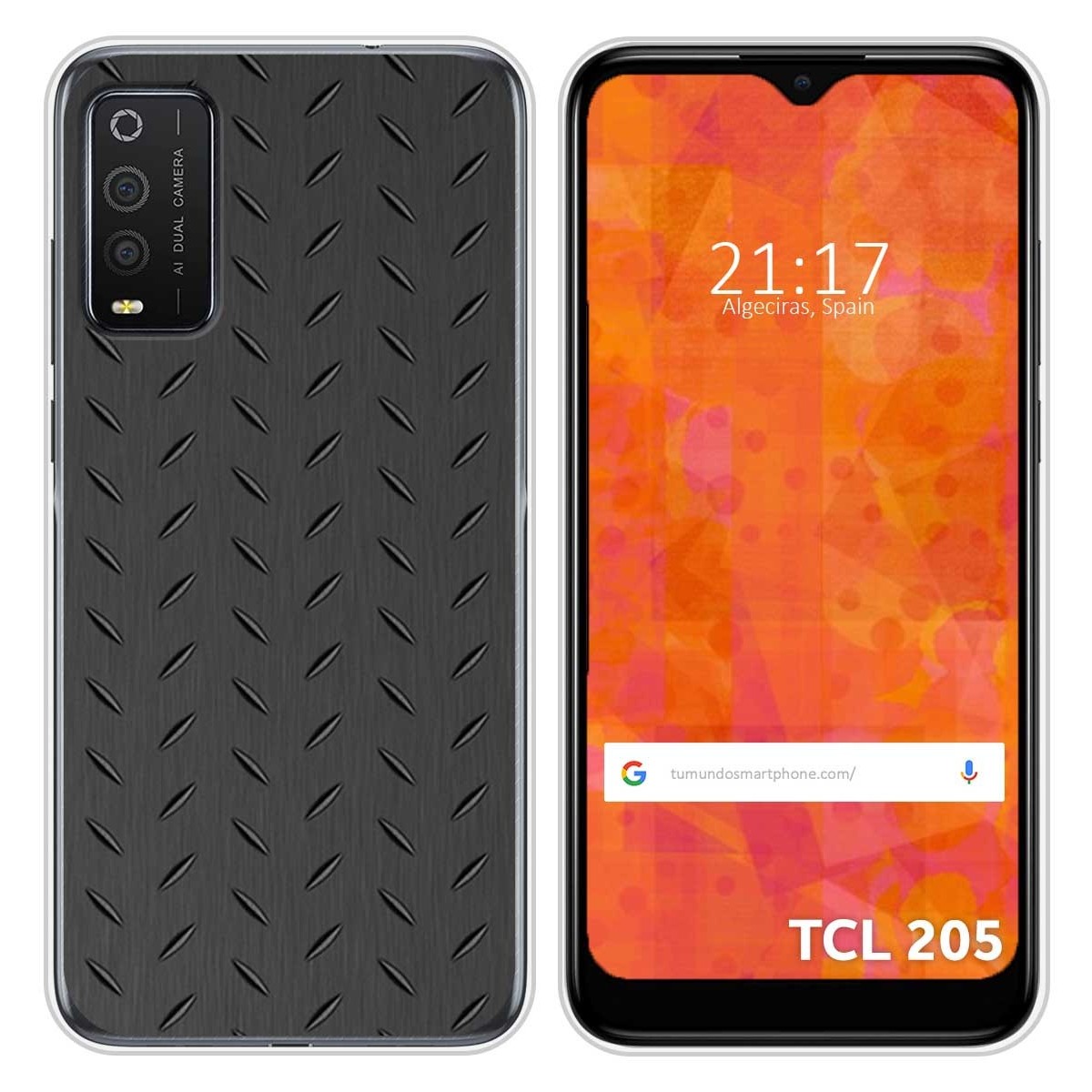 Funda Silicona para TCL 205 diseño Metal Dibujos