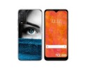 Funda Silicona para TCL 205 diseño Ojo Dibujos