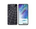 Funda Silicona Transparente para Samsung Galaxy S21 FE 5G diseño Araña Dibujos