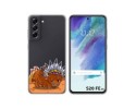 Funda Silicona Transparente para Samsung Galaxy S21 FE 5G diseño Bufalo Dibujos