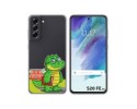 Funda Silicona Transparente para Samsung Galaxy S21 FE 5G diseño Coco Dibujos