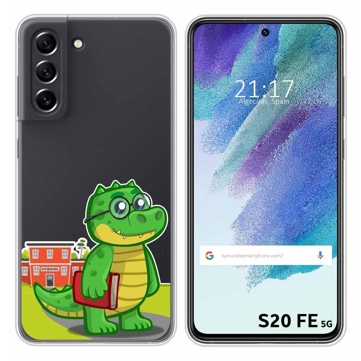 Funda Silicona Transparente para Samsung Galaxy S21 FE 5G diseño Coco Dibujos