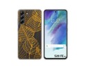 Funda Silicona Transparente para Samsung Galaxy S21 FE 5G diseño Hojas Dibujos